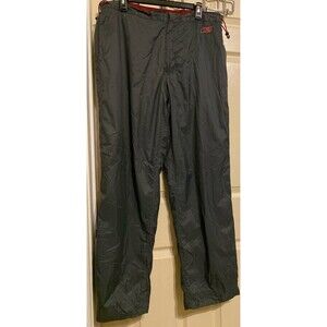 VTG Tommy Jeans Hilfiger Athletic 90s Y2K Mens L Track Pants Gray Nylon THJ 485